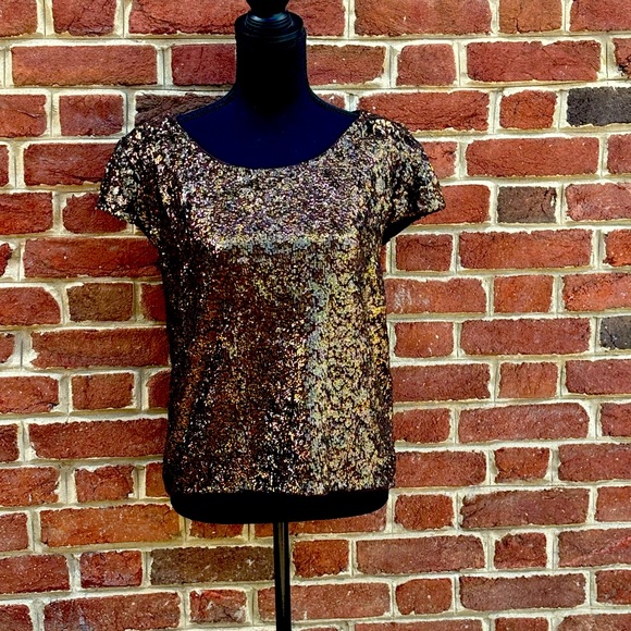 Sequin Bronze top - Picture 2 of 3